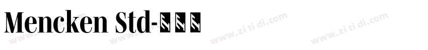 Mencken Std字体转换